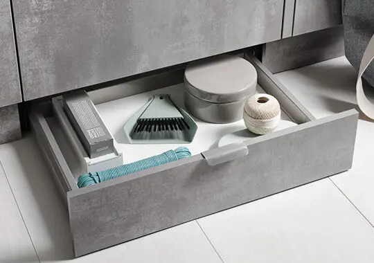 Storage Drawer beneath counter
